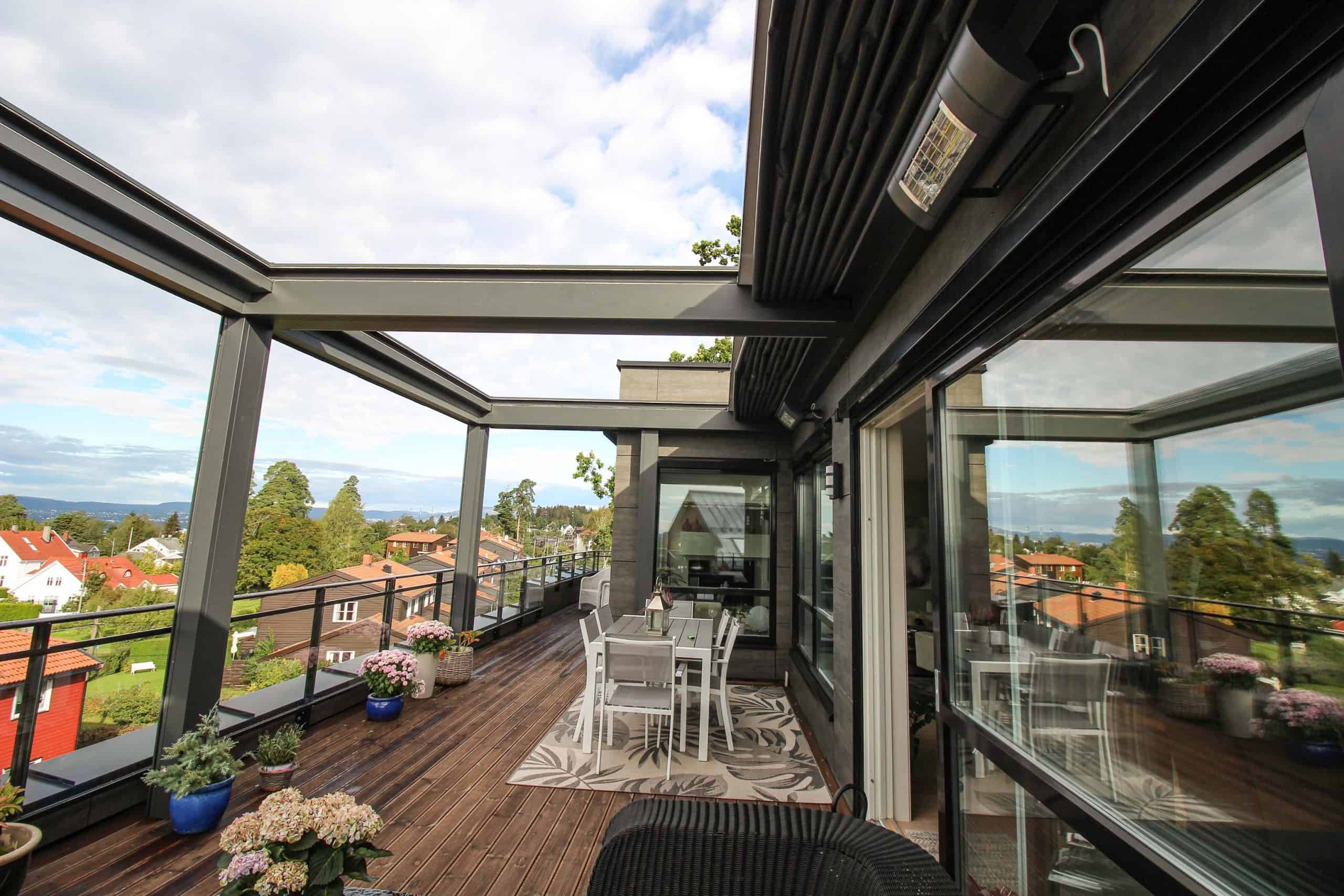 pergola takterrasse