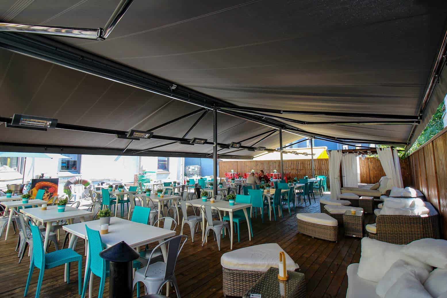 stor markise restaurant