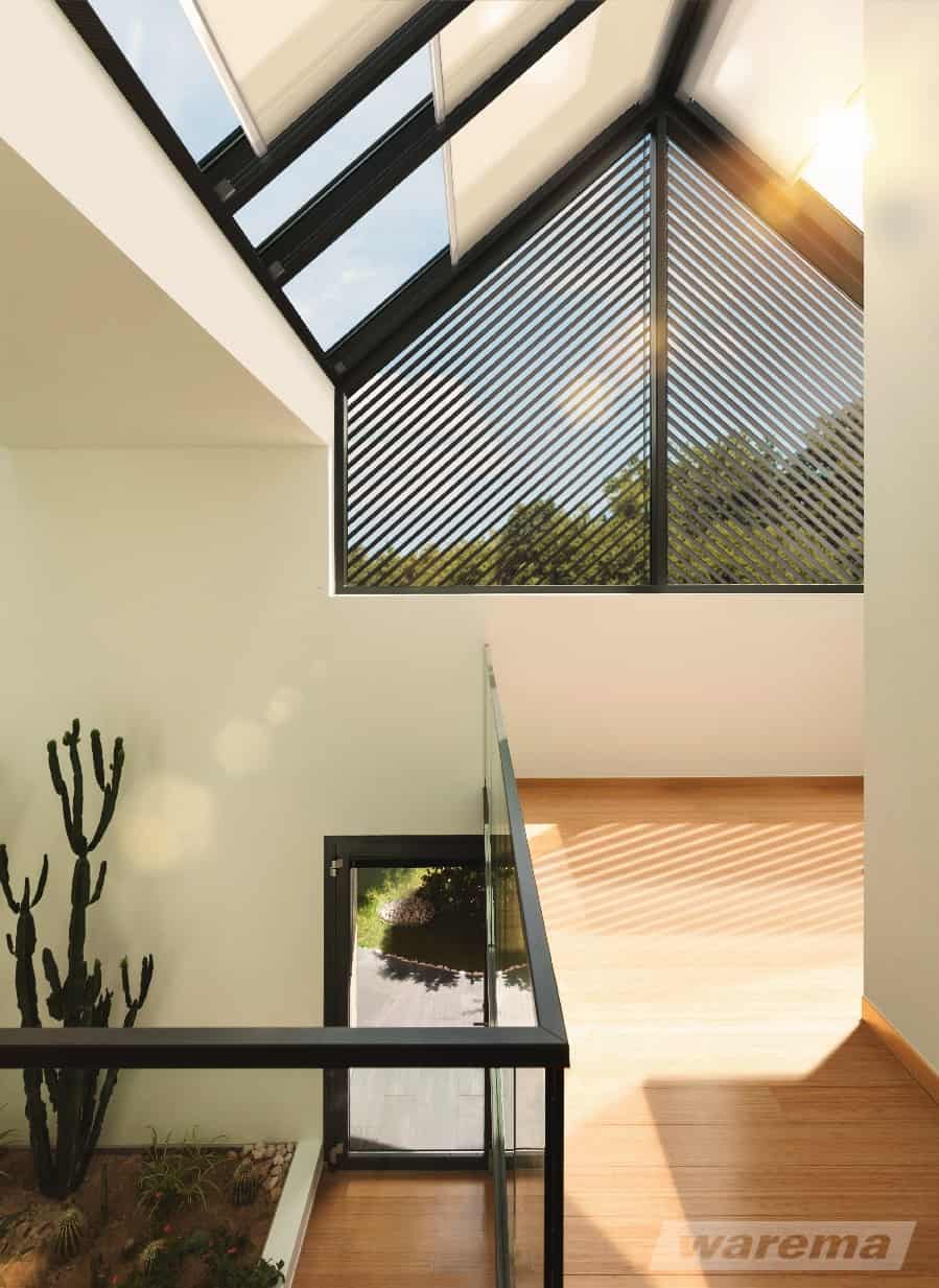 skråvindu solskjerming